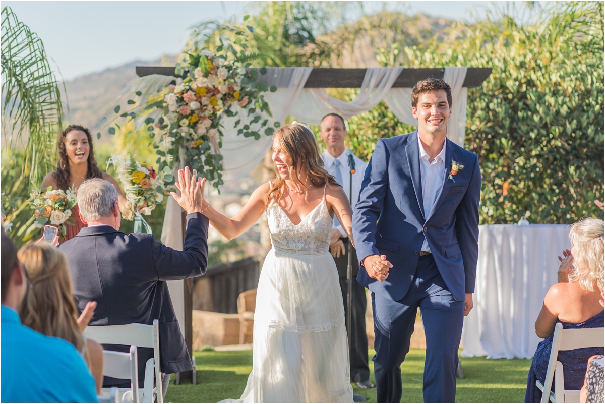 Backyard SoCal Wedding in San Diego, California by Kim Standal Photography